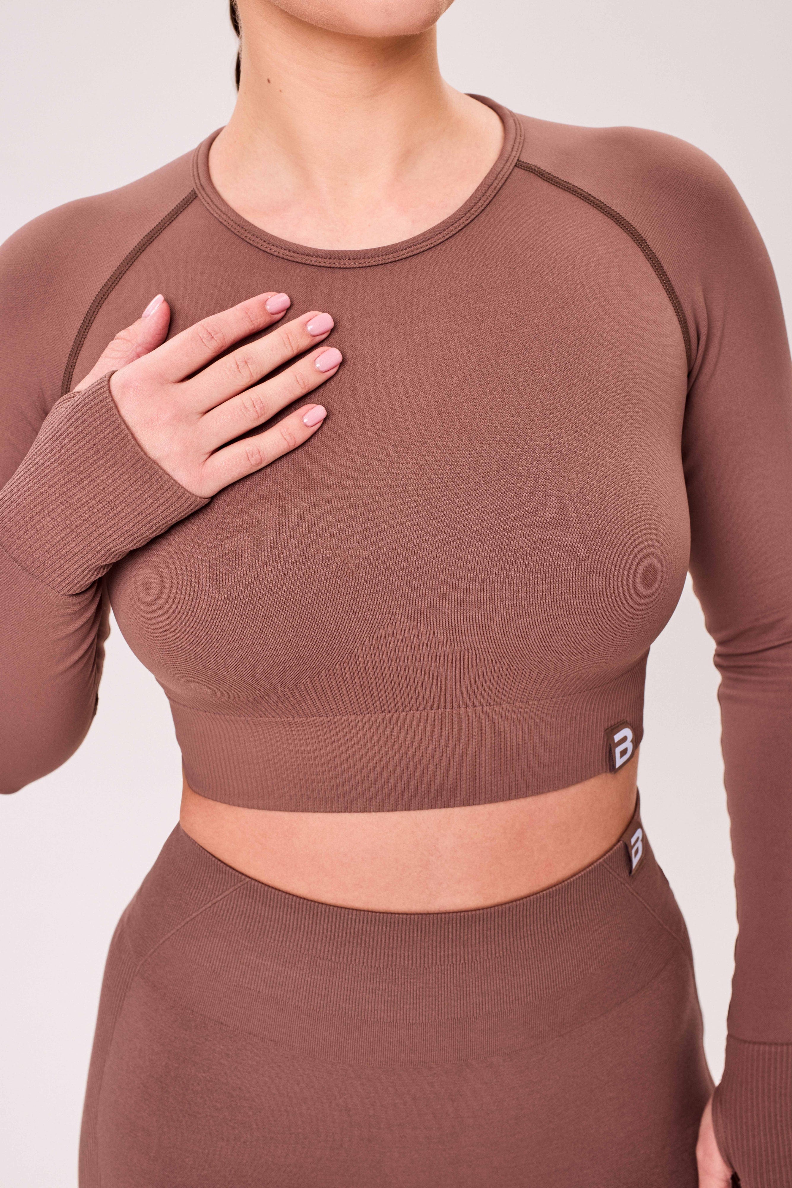 SEAMLESS LONG-SLEEVE CROP Damen Langarmshirt - Image 3